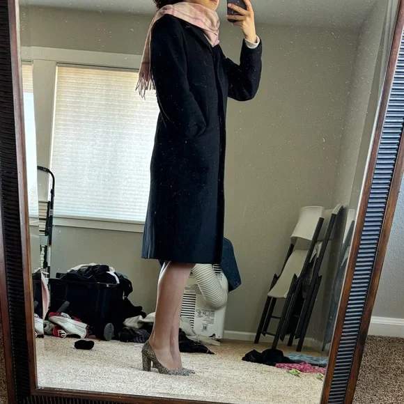 Wool Wilfred Black Women's Coat - Picture 5 of 6